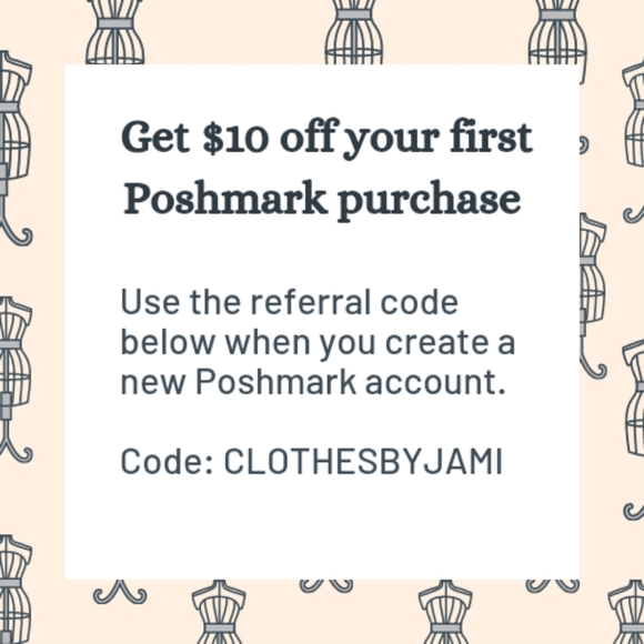 $10 off first time Poshmark purchase - Picture 1 of 3